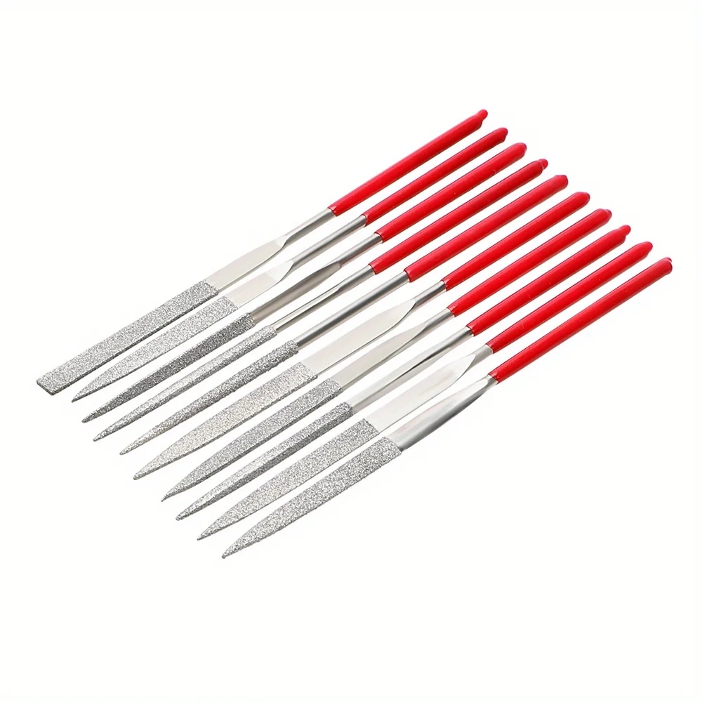 Close-up of one of the diamond needle files from the set
