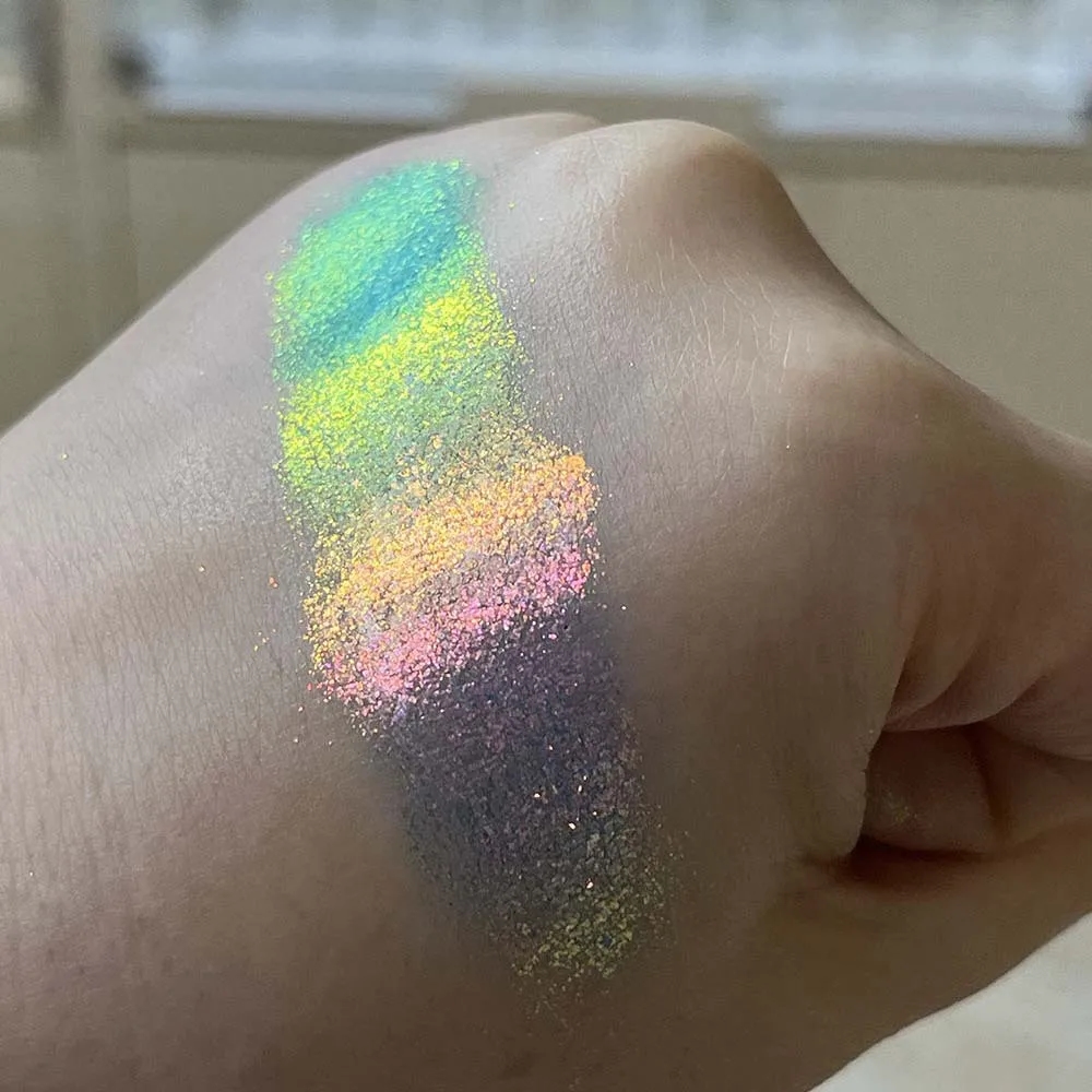 Safe chameleon powder for nail care