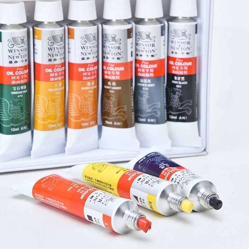 Brush and palette included with Winsor & Newton professional oil paints