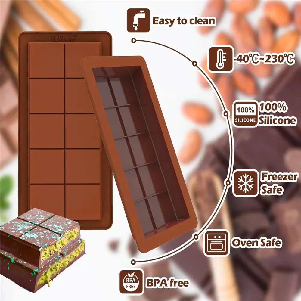 This mold is perfect for making chocolate candies and cookies