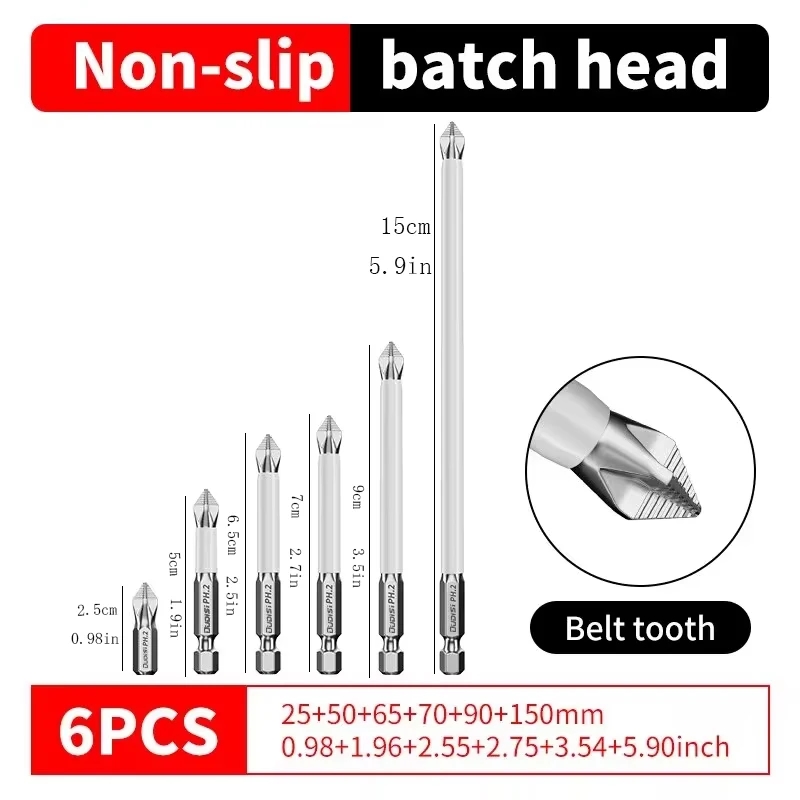 Different types of Galacok bits, including TORX and Phillips