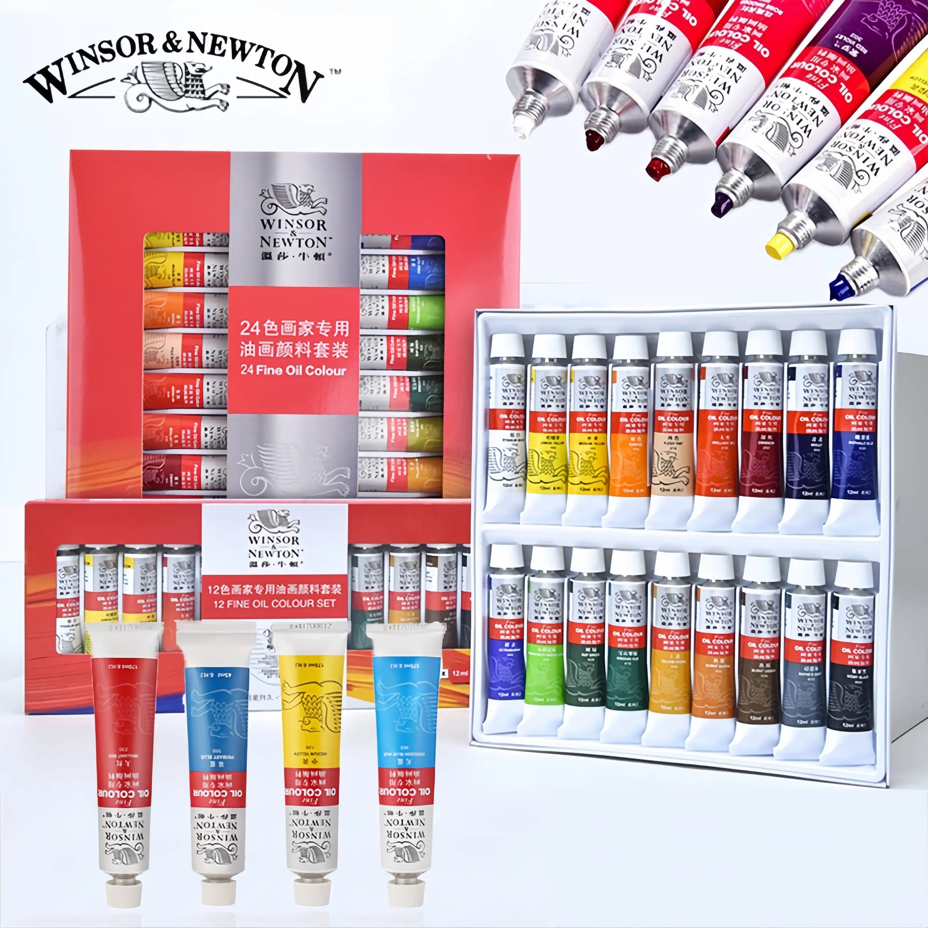 Professional oil paints Winsor & Newton in 12ml tubes