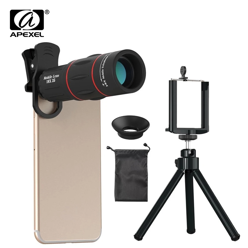 APEXEL Monocular Telescope with case and cleaning cloth