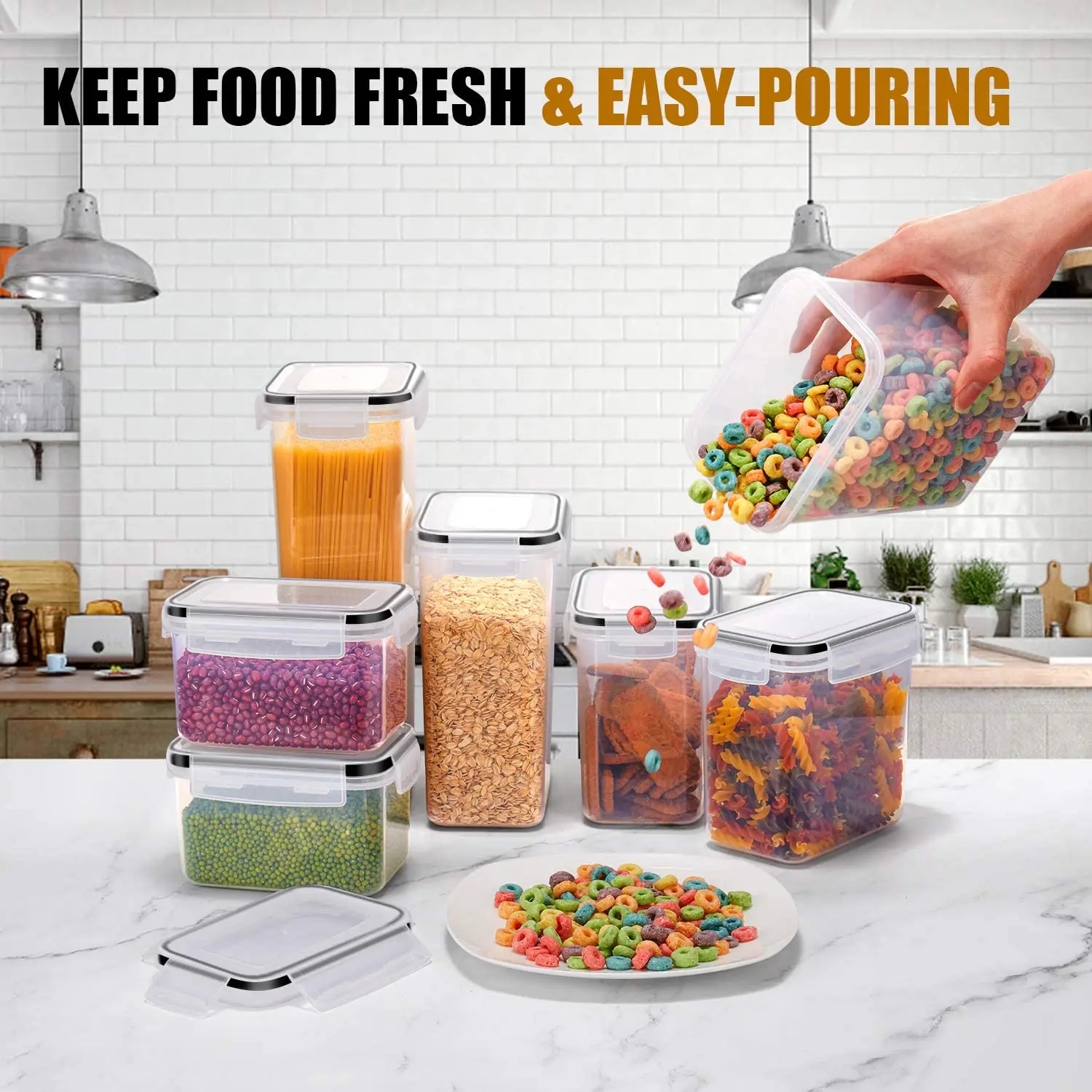 Various sizes of containers, perfectly suited for all needs