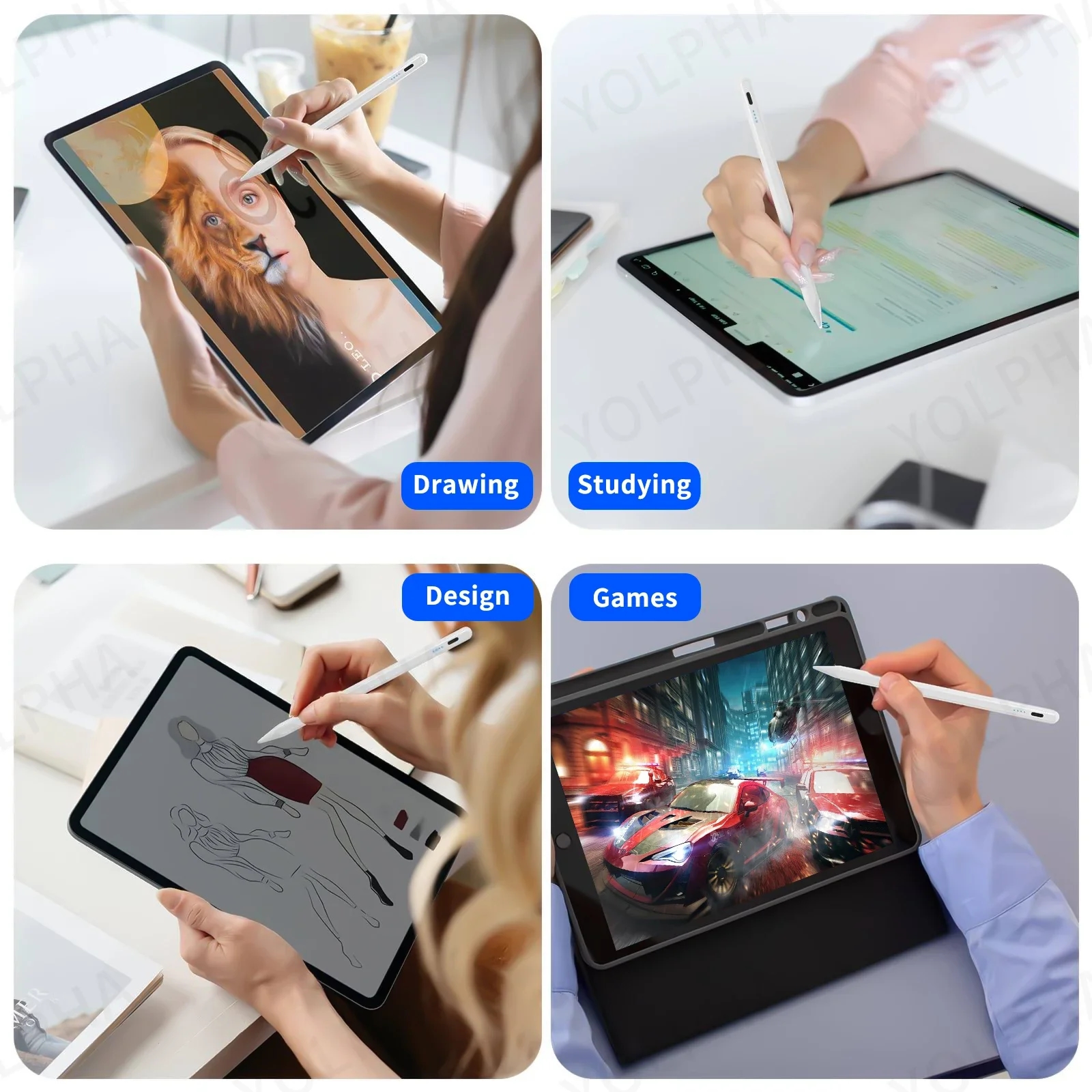 High sensitivity makes this stylus ideal for drawing and note-taking