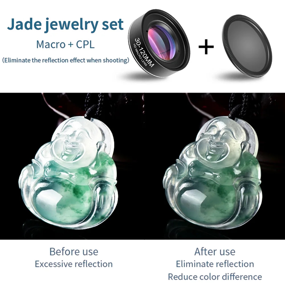 The dimensions of the macro lens allow it to be used with various smartphone models