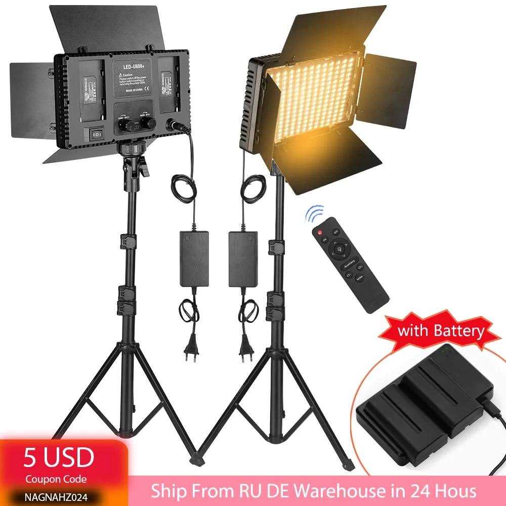 Bright lighting of the LED video light Nagnahz U800+ during shooting