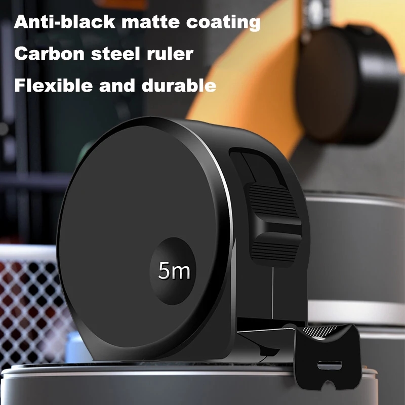 Sturdy and lightweight body of the tape measure made of impact-resistant ABS plastic