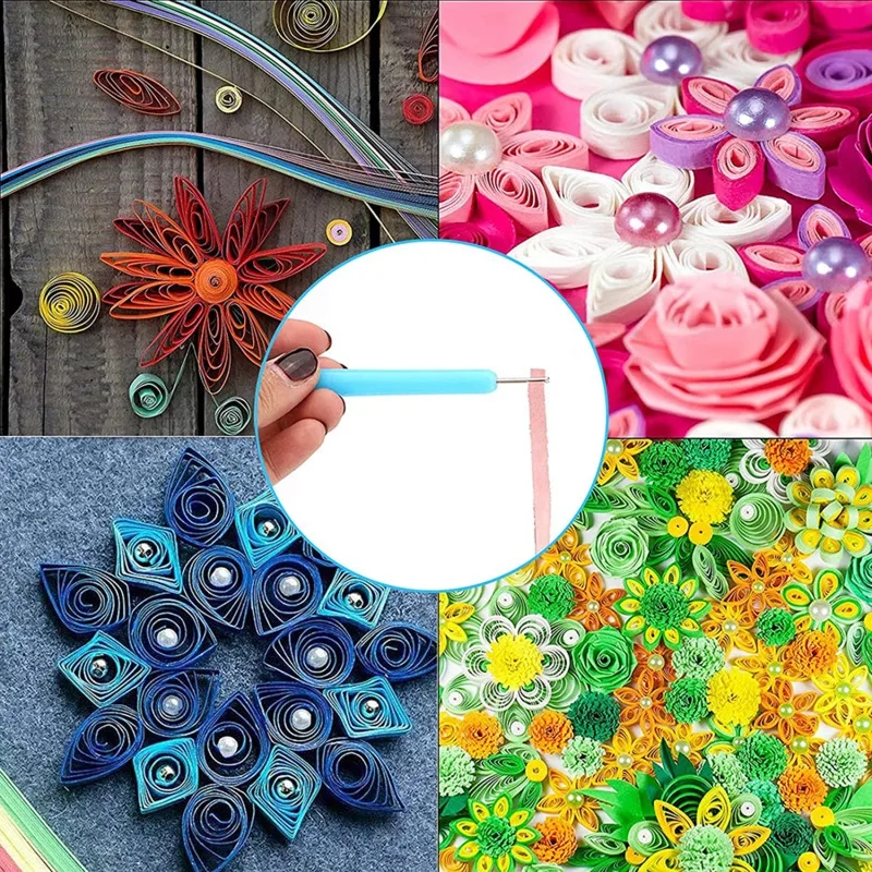 Quilling-Werkzeug, das seine Benutzerfreundlichkeit demonstriert
