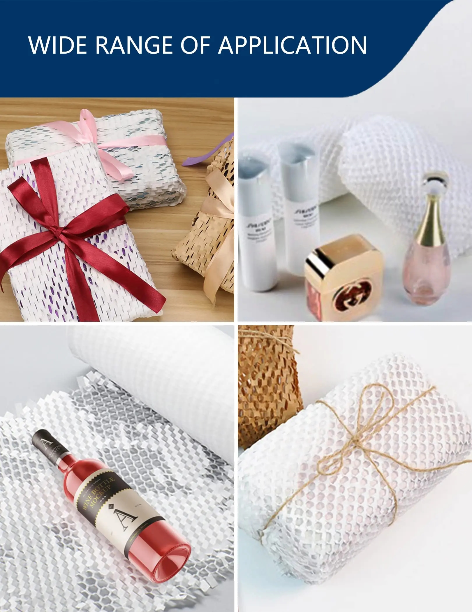 Red honeycomb kraft paper, perfect for special occasions