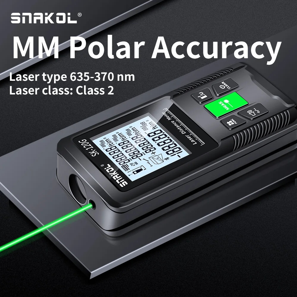 Digital display of the rangefinder showing distance measurements in meters