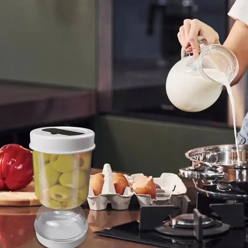Airtight container with a two-tier system for separate storage of marinades and vegetables