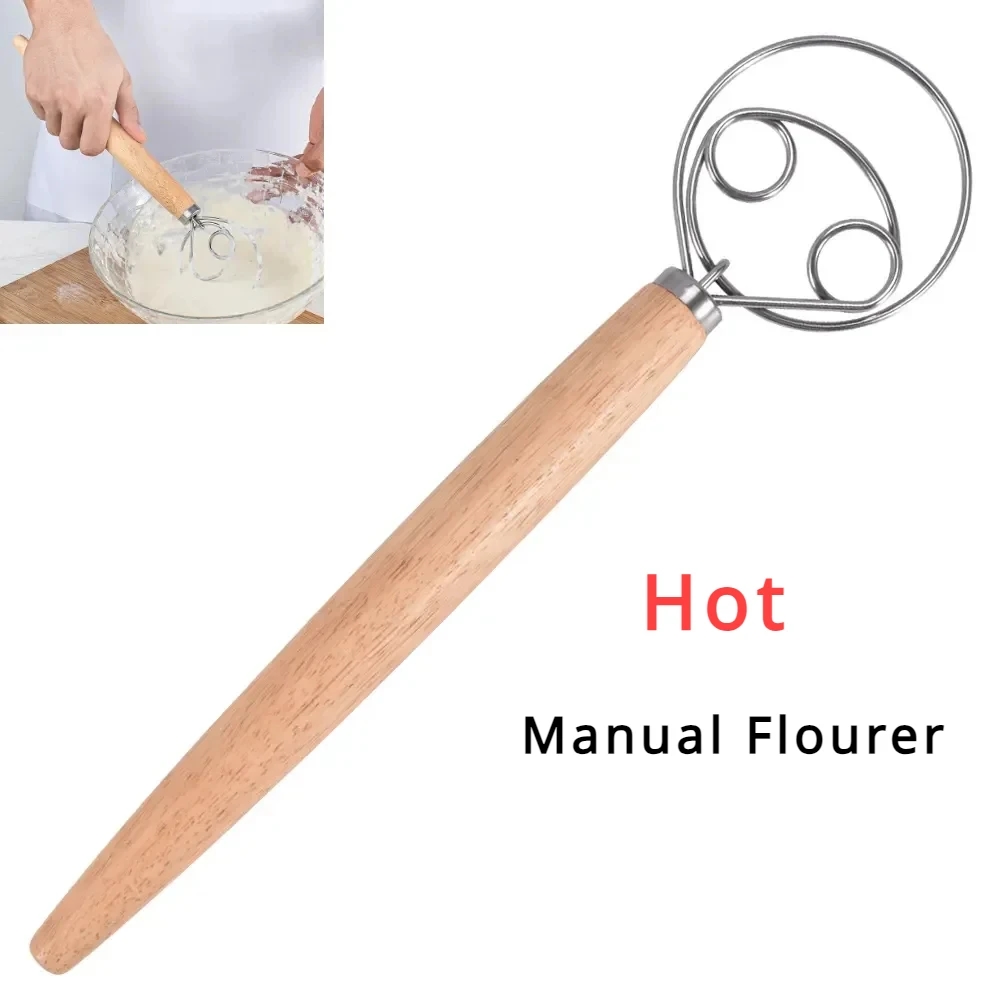 Stainless steel dough whisk, convenient for mixing
