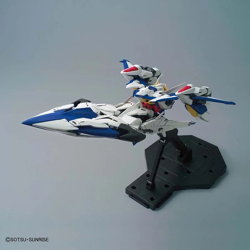 Detailed view of the Exia Gundam figure from the anime Gundam Seed