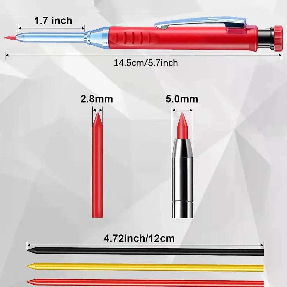 Built-in sharpener in the pencil cap allows you to always have a sharp lead