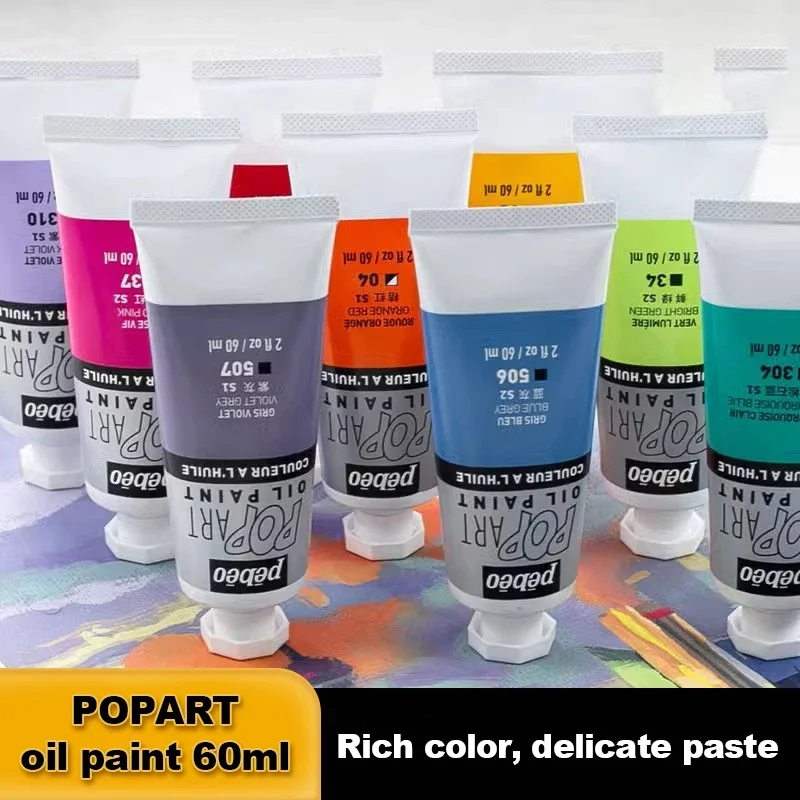 Tubes of oil paints for painting