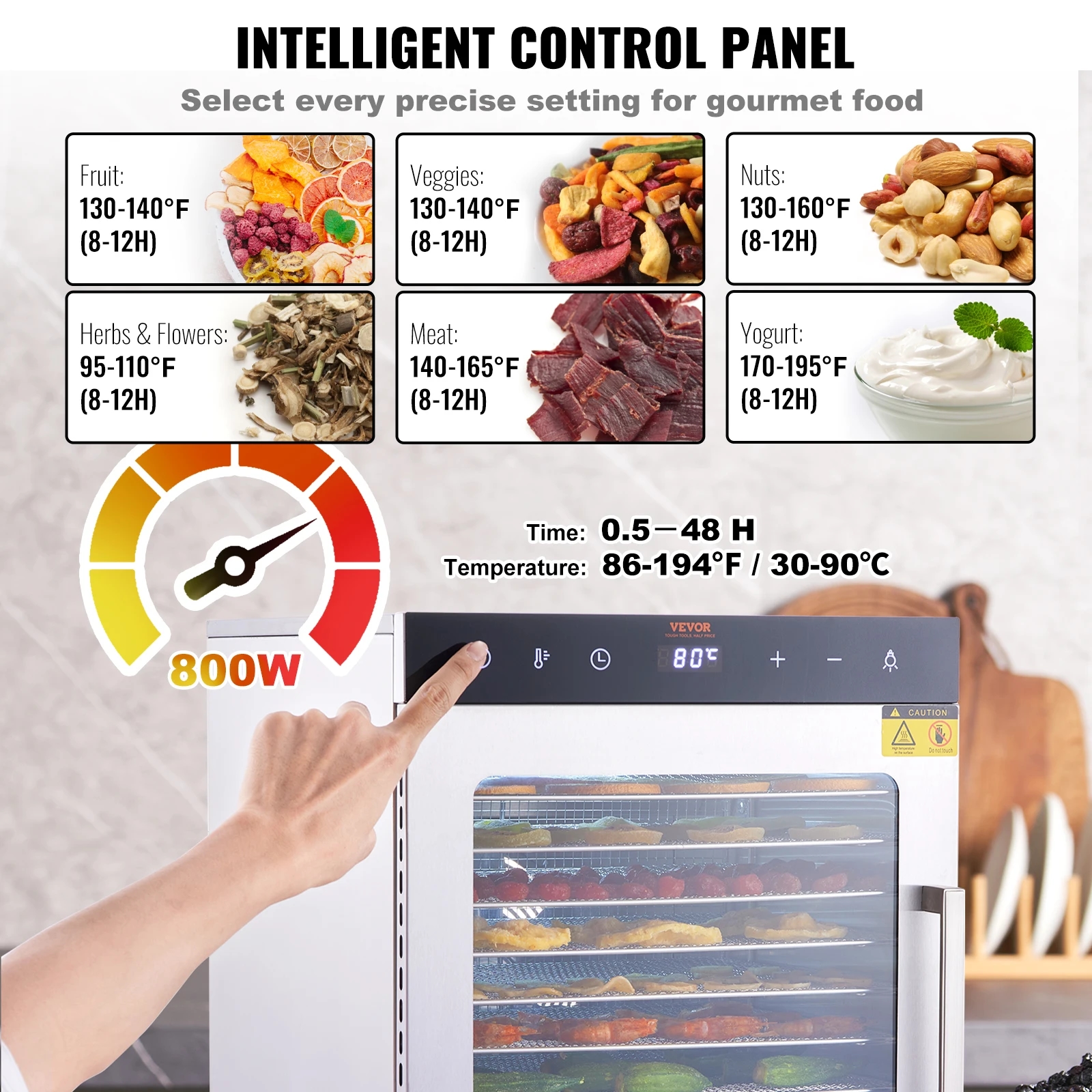 Perfect for drying meat and making chips