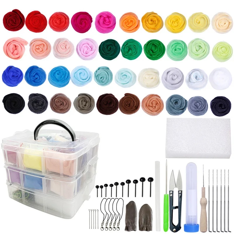 Bright colors of wool in convenient packaging, perfect for creativity