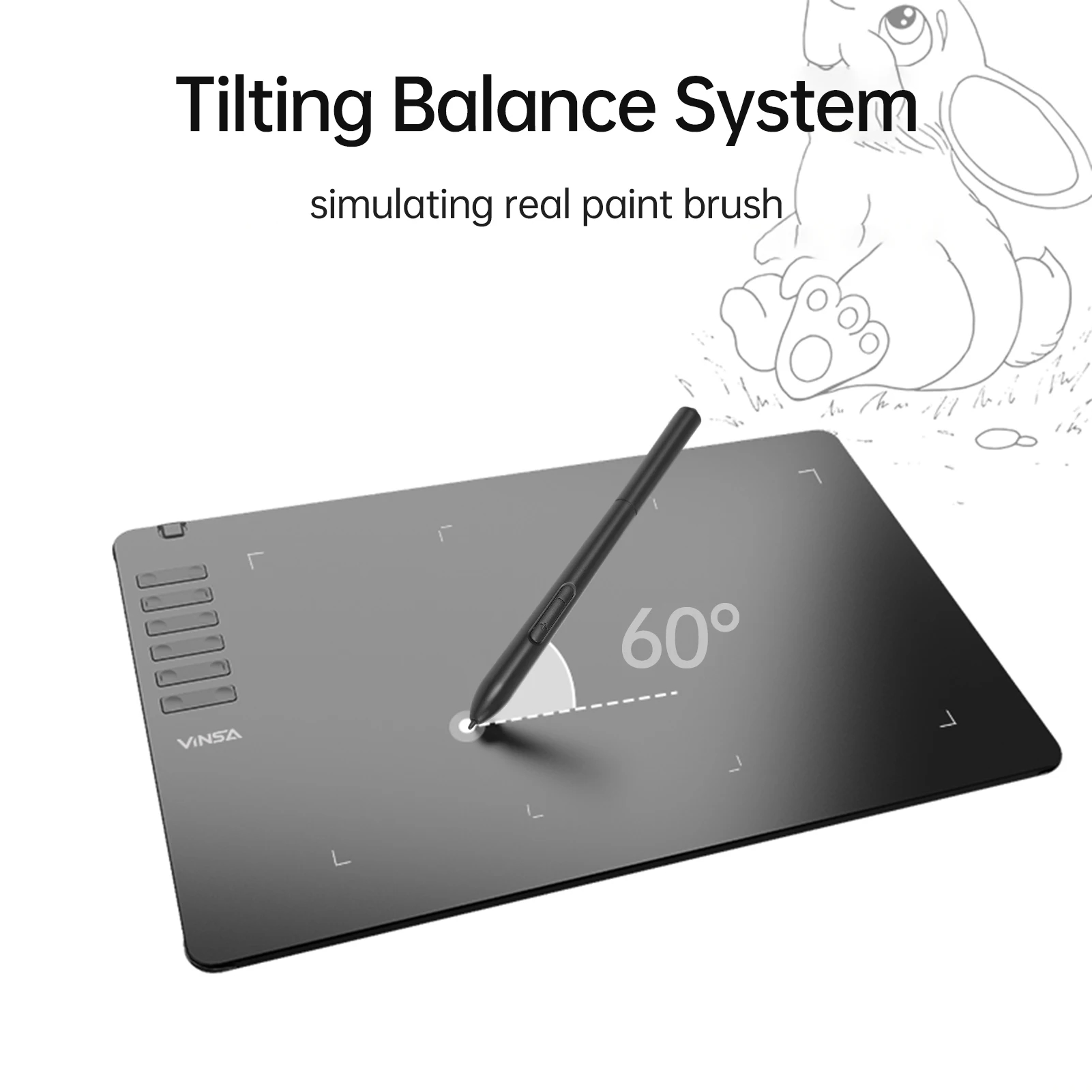 8 replaceable tips for VINSA T1161 tablet stylus