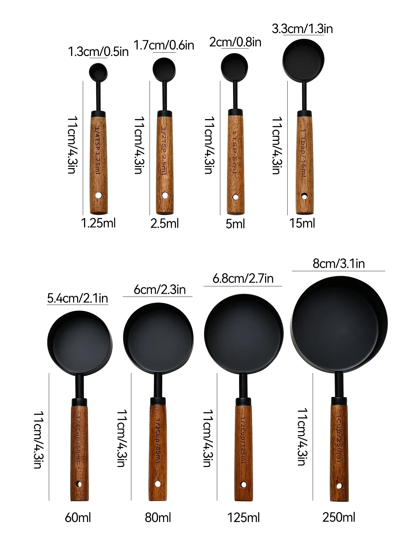Cups with wooden handles that make cooking more convenient
