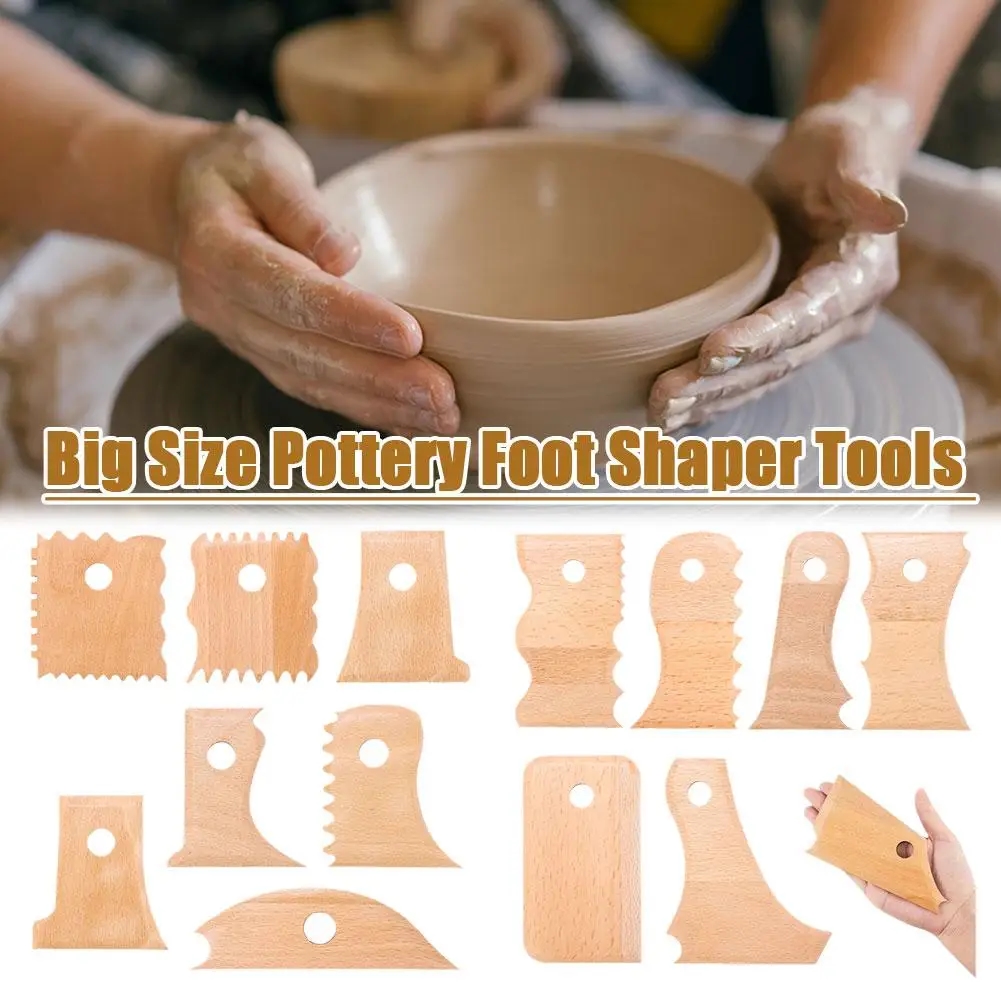Set of wooden shapers for working with clay