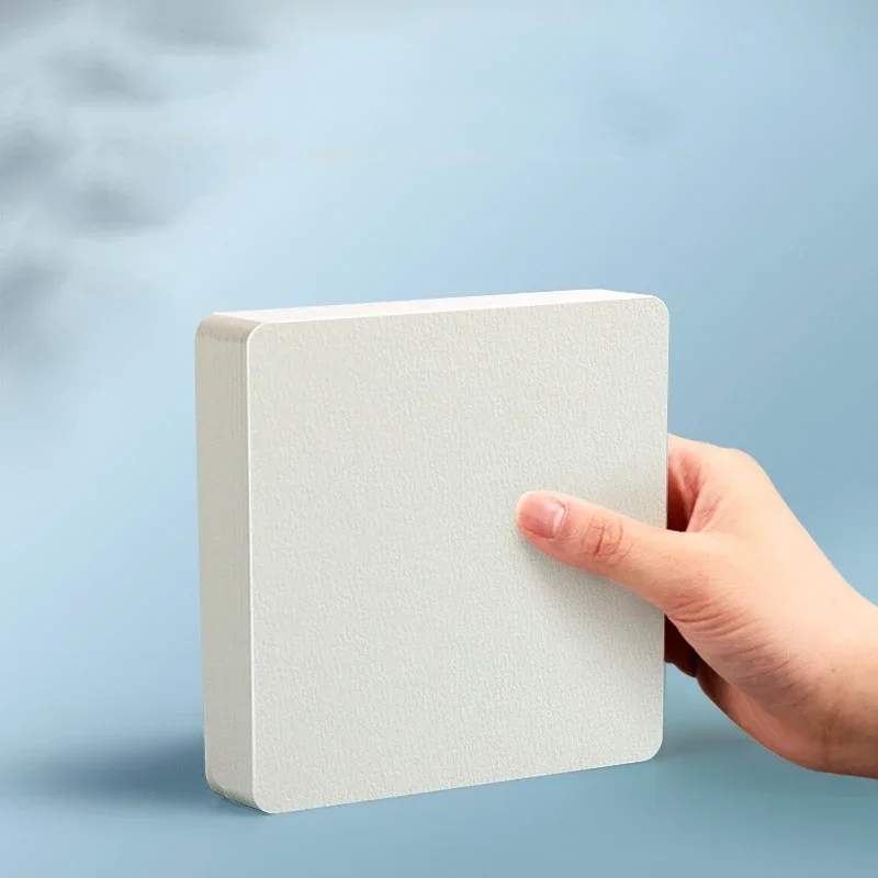 Watercolor paper sheets neatly packed in a stack
