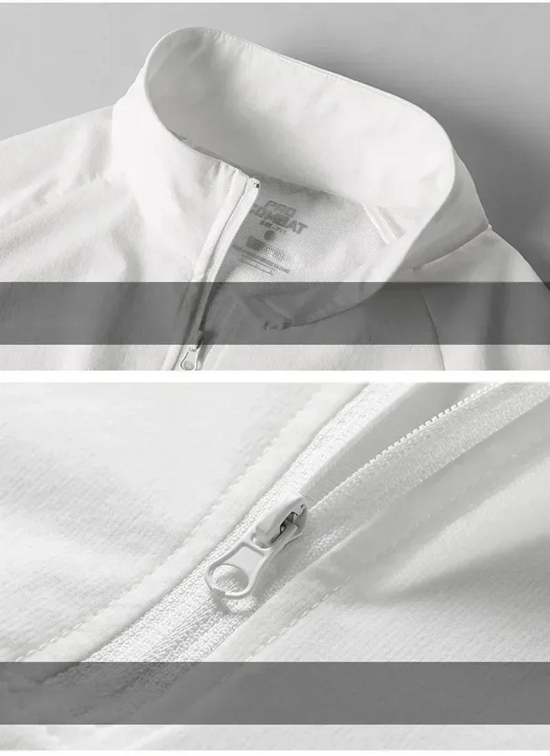 The sports suit is presented in black and white colors