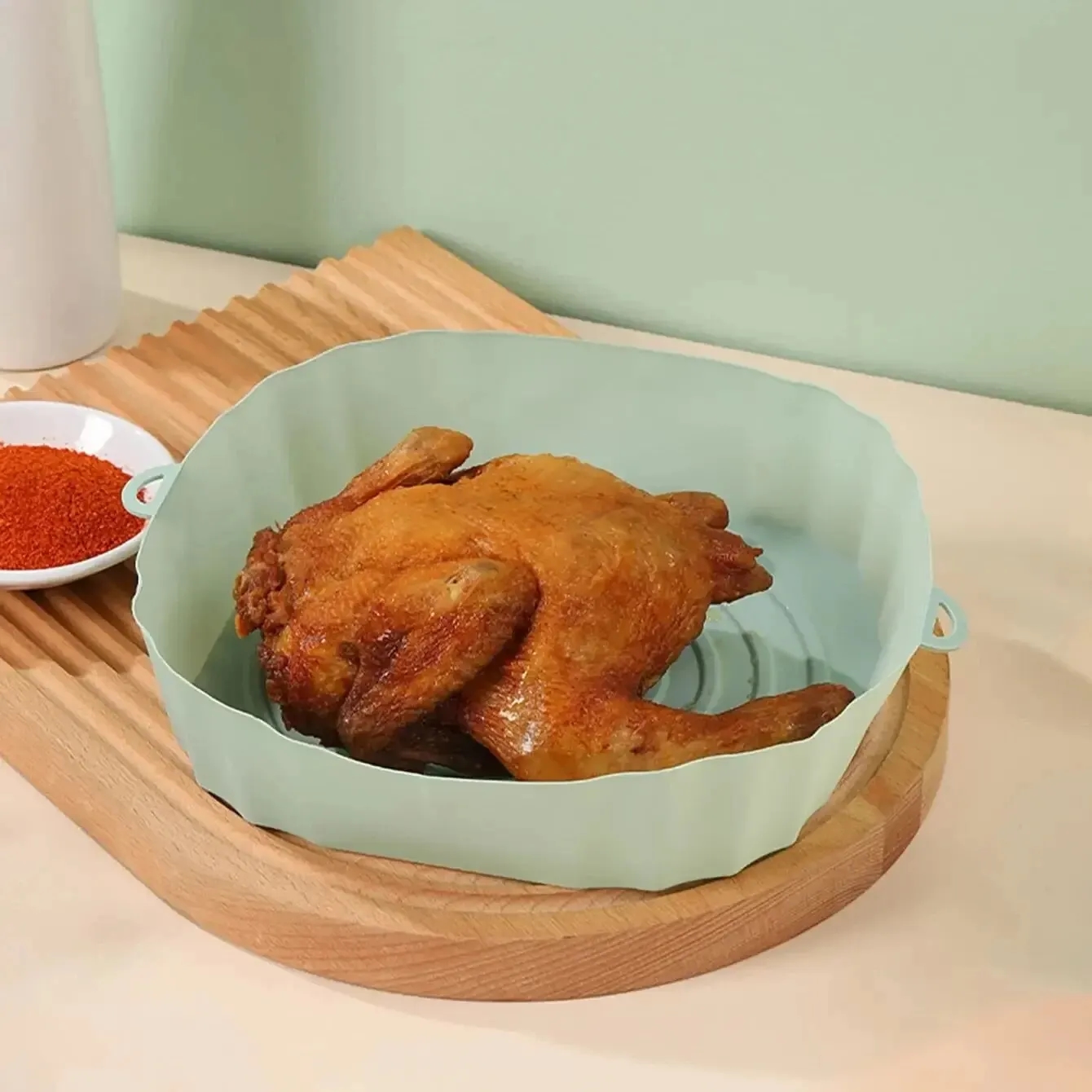 Reusable silicone basket for air fryer
