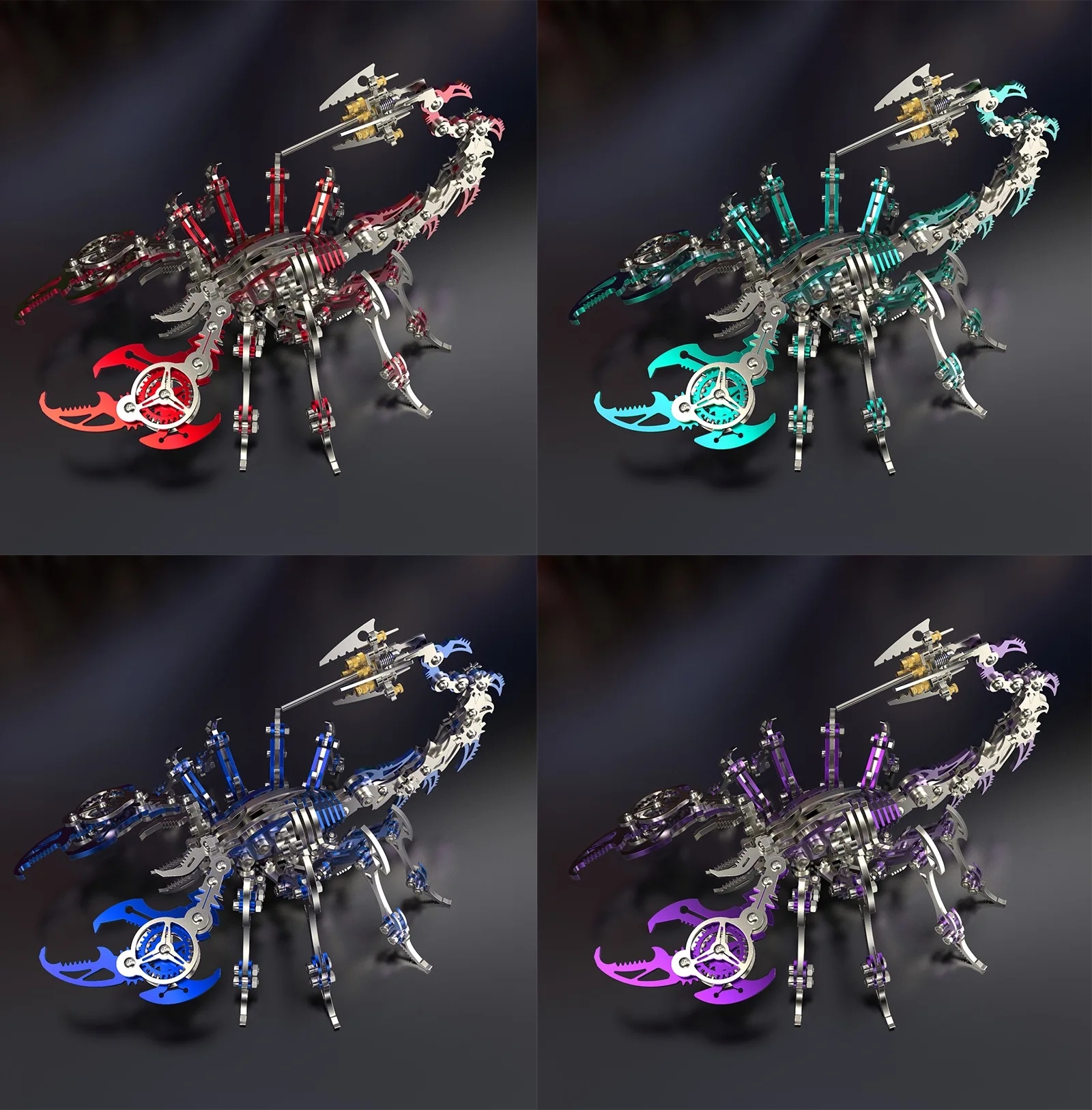 Mechanical model of a scorpion in steampunk style