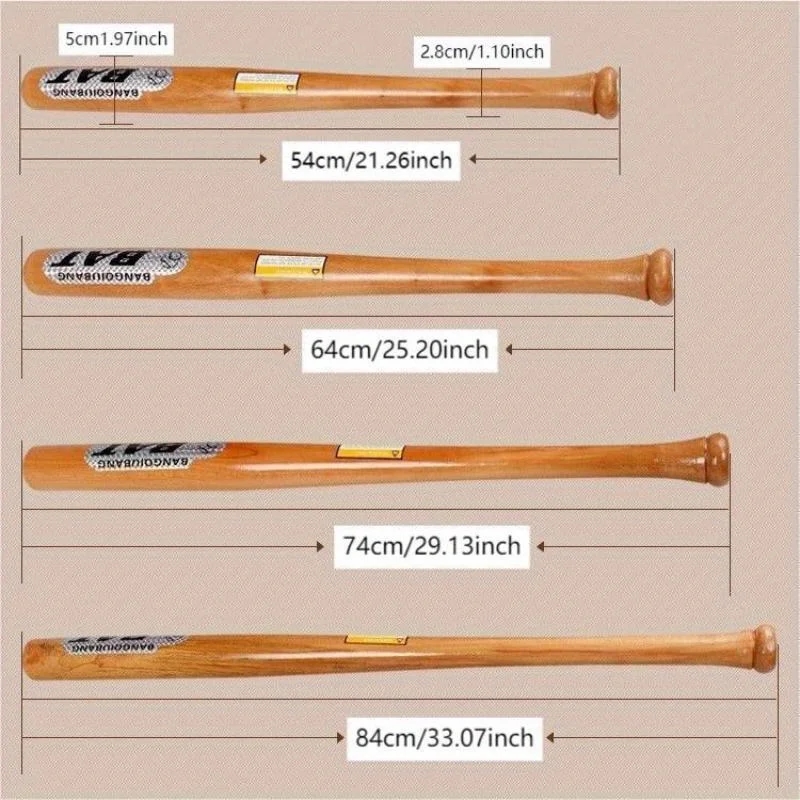 Image of a sturdy wooden baseball bat on a dark background