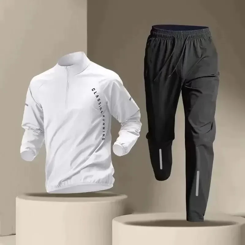 Close-up of the jacket from the sports suit with a hood