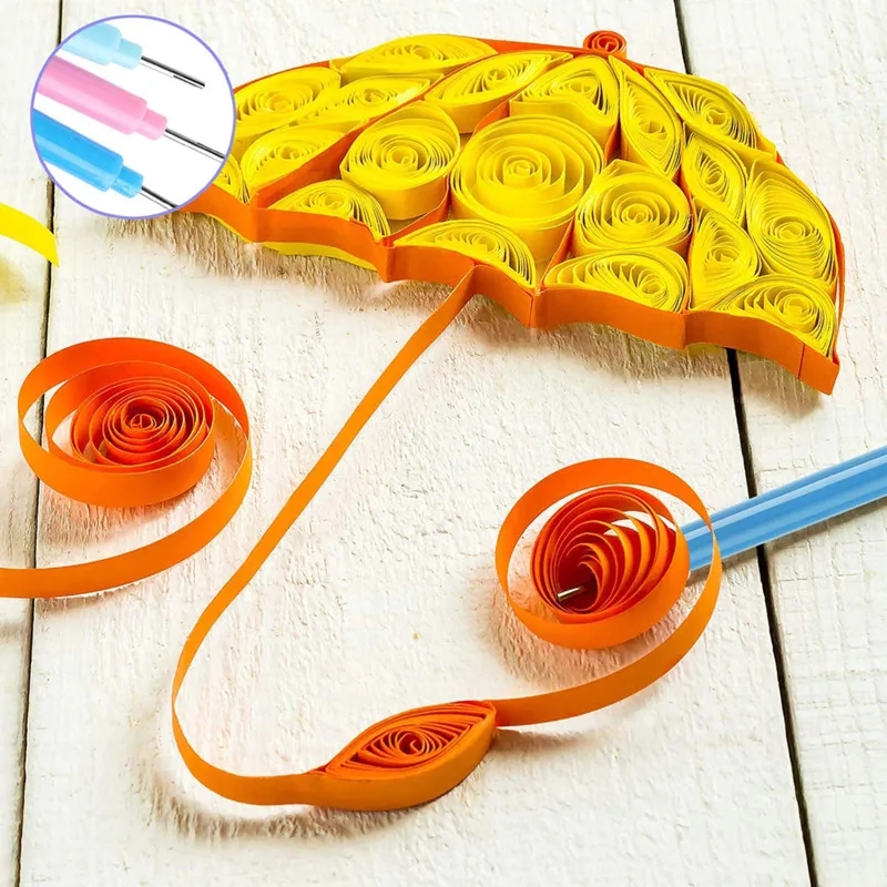 Beispiele von Arbeiten, die mit dem Quilling-Set erstellt wurden