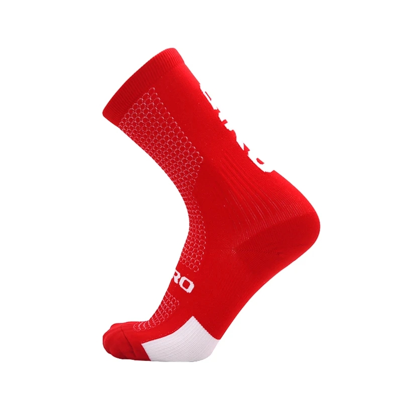 Socks in bright colors such as red, green, blue, and orange, look great and are eye-catching