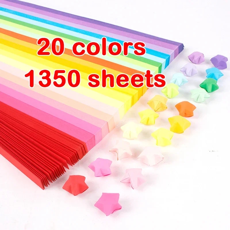 Paper strips with bright colors, convenient for use in crafts