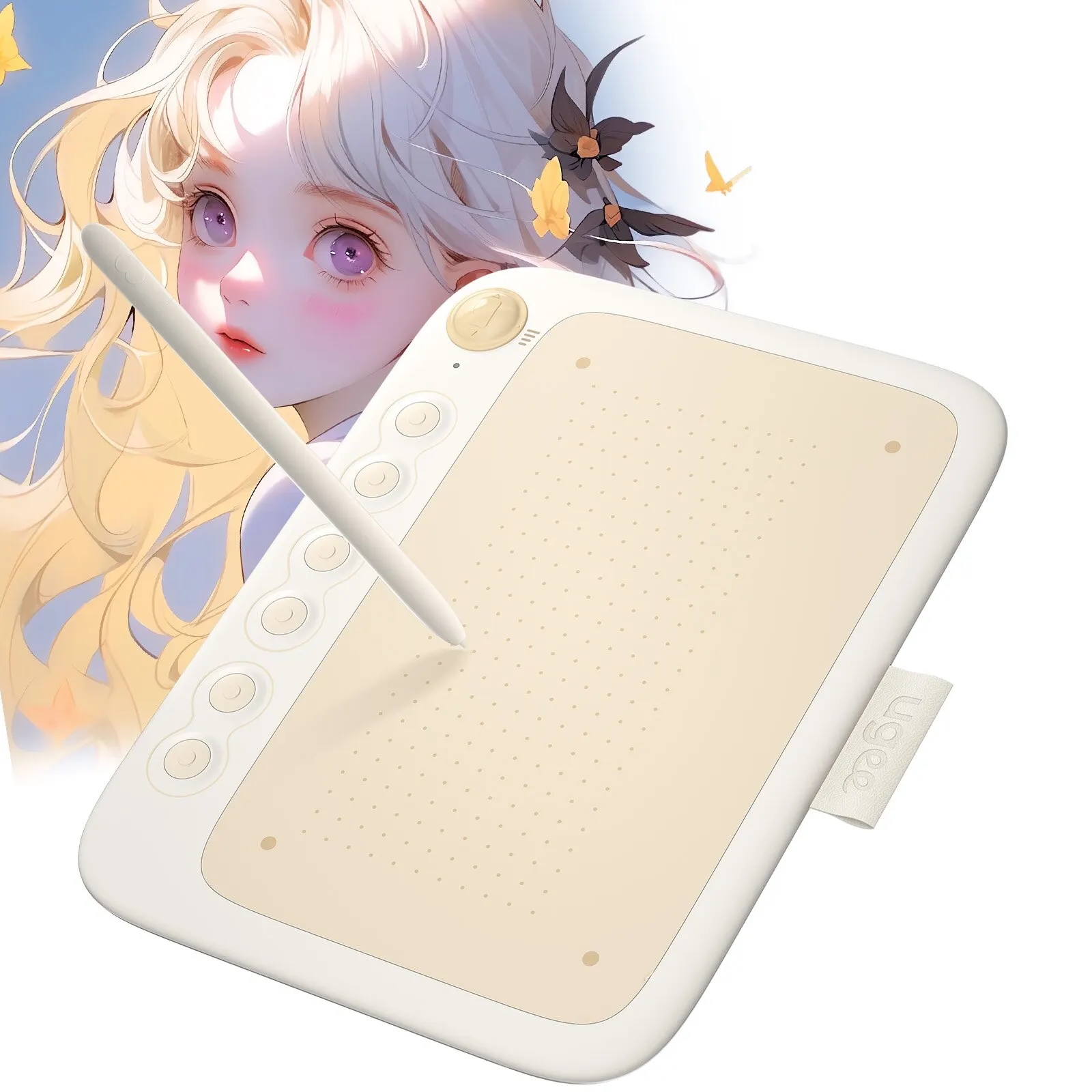 Convenient and compact UGEE Q6 graphic tablet for digital drawing