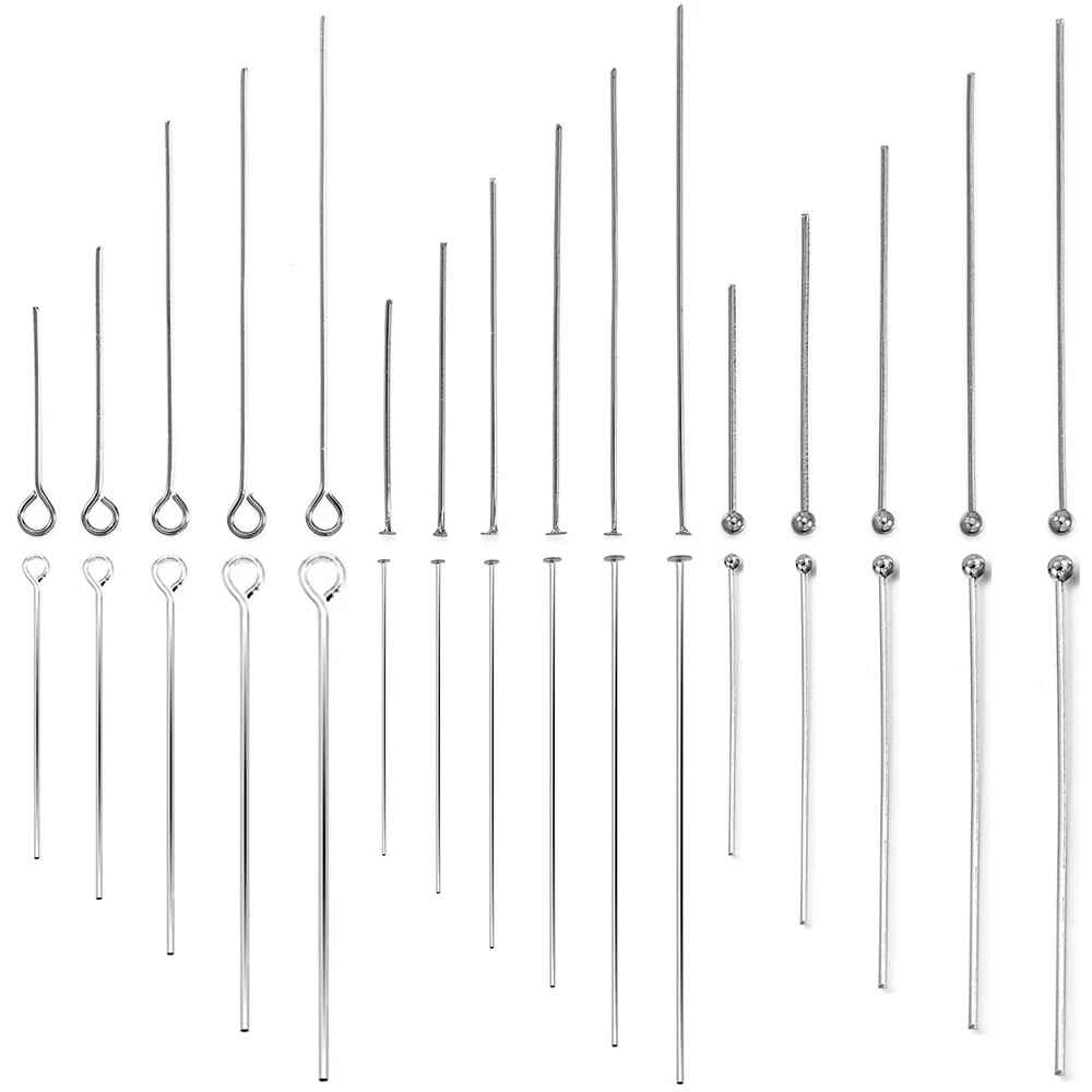 Steel pins of different lengths for making custom jewelry