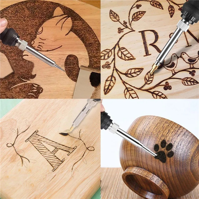 Handicraft made with a pyrography tool