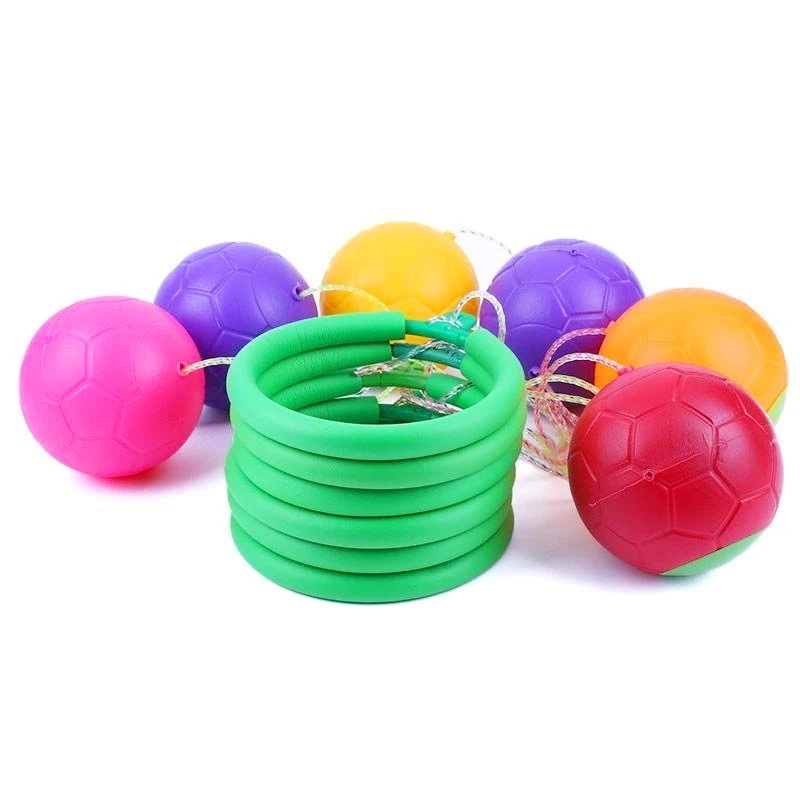 A play ball for jumping in bright random colors