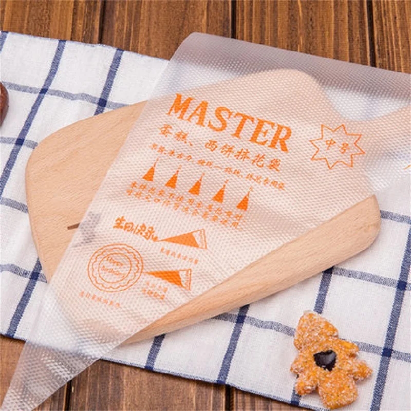 일회용 제과용 파이프의 견고한 플라스틱 소재 클로즈업