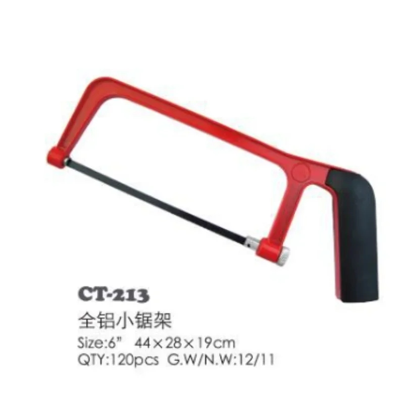 Mini metal saw showing the cutting process