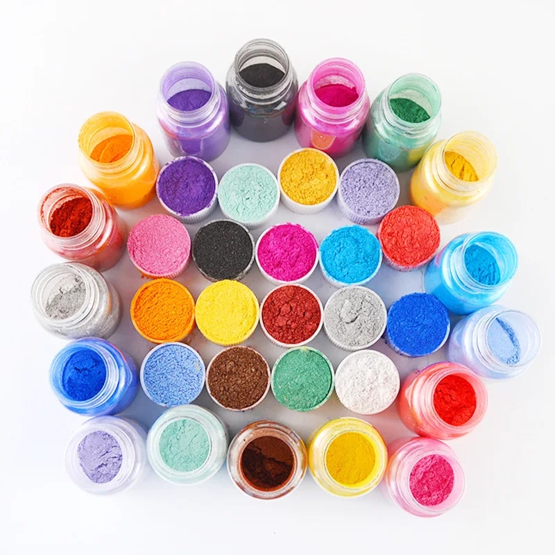 Mica con tonos vibrantes, adecuada para varios proyectos artísticos y de bricolaje