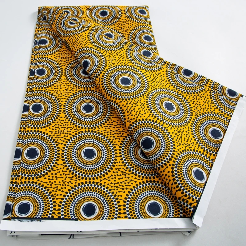 Stylish dress made from African wax fabric, highlighting originality