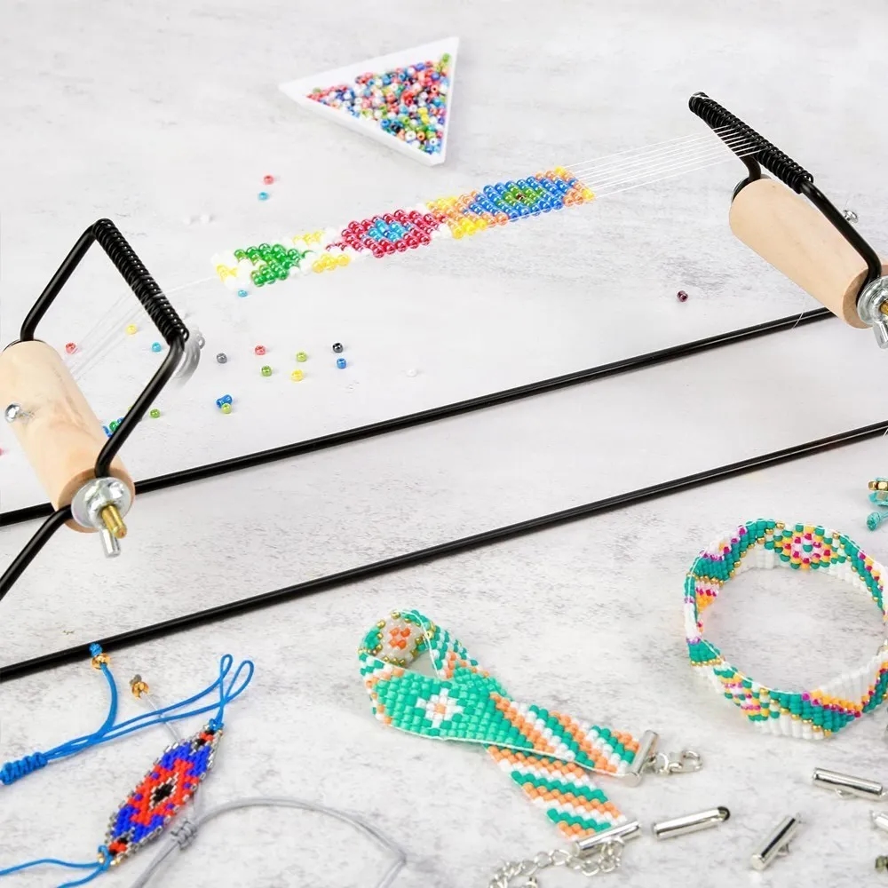 Jewelry making kit with beads and needle