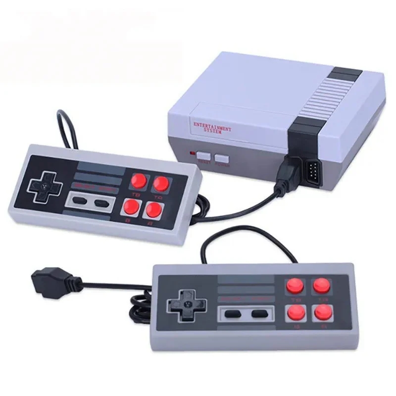 Compact game console with classic games, perfect for family entertainment