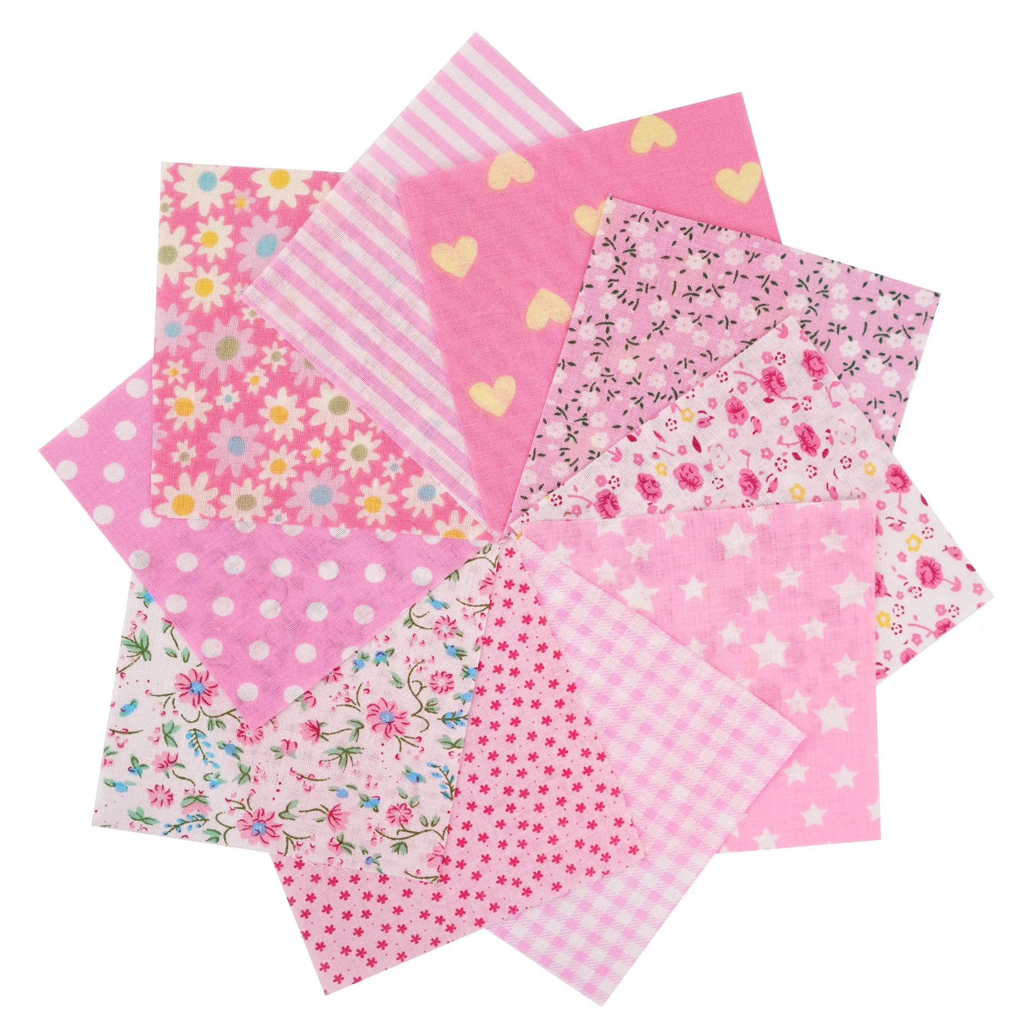Colorful fabrics suitable for children and adults engaged in crafting