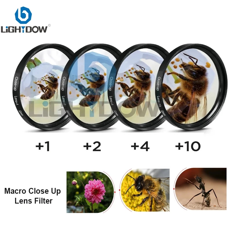 Lightdow macro filter set for close-up shooting