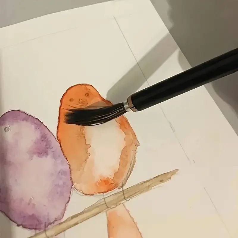 Brushes are suitable for creating fine lines and detailed works