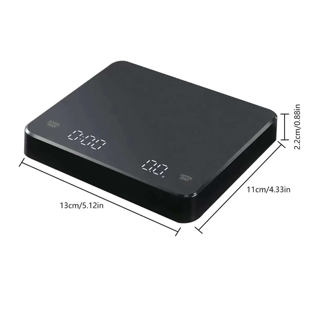 Balanças digitais para cozinha com tela LED e timer para conveniência