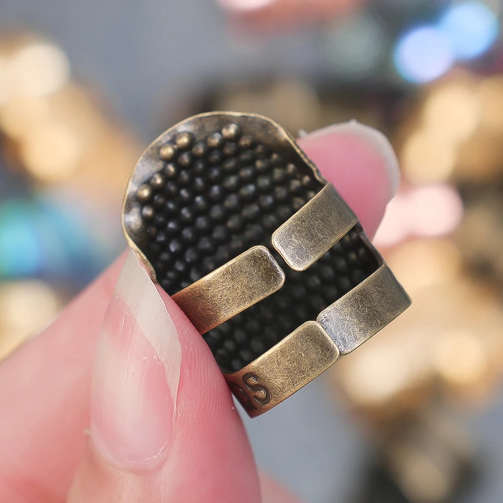 Bright thimble that will add color to your sewing and protect your fingers