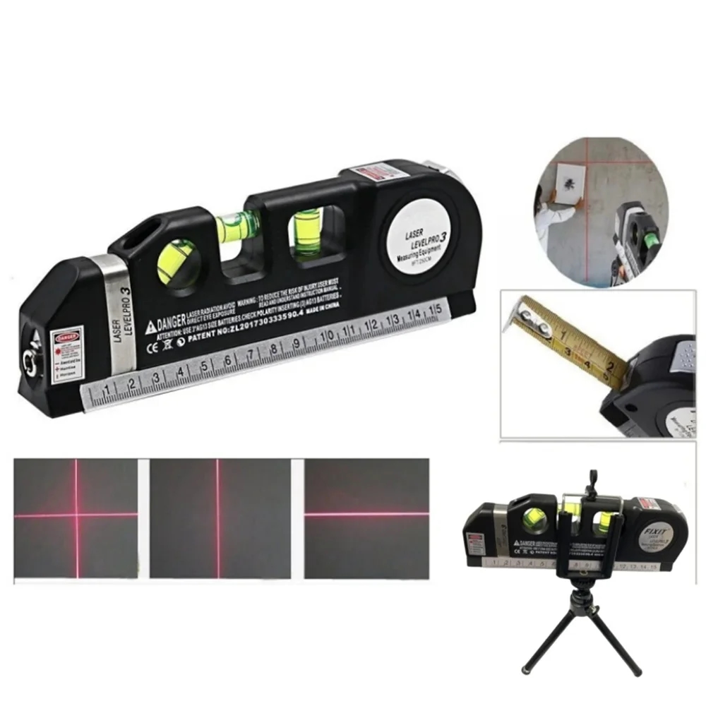 Clear cross laser lines for accurate positioning
